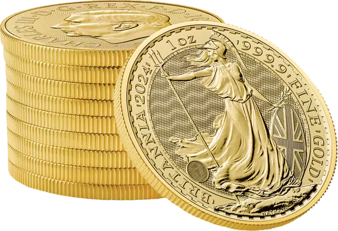 Zlatá mince Britannia Charles III 2024, 1 oz