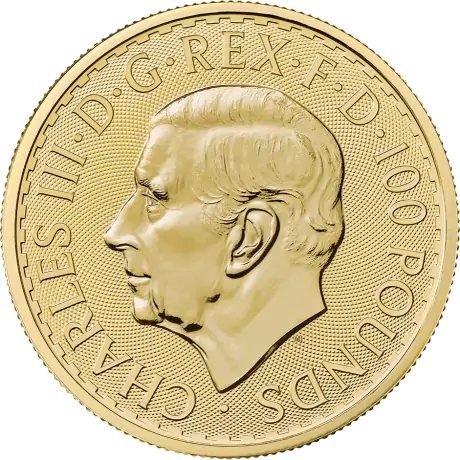 Zlatá mince Britannia Charles III 2024, 1 oz