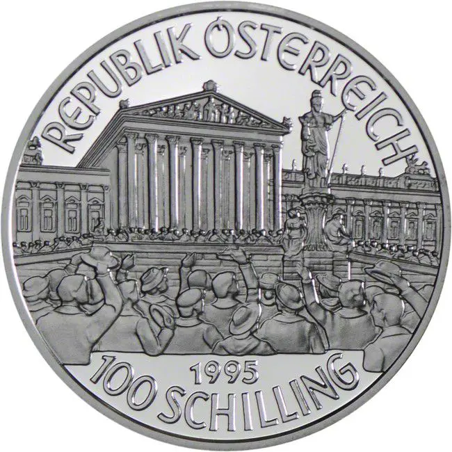 100 Šilinků Stříbrná mince První republika PP