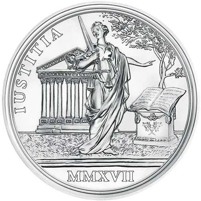 Marie Terezie - Spravedlnost a charakter, stříbrná mince