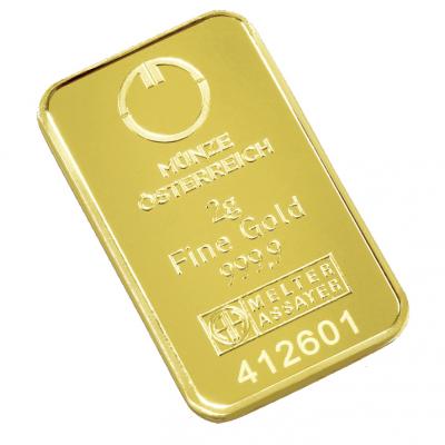 Austrian Mint Gold bar  2 g