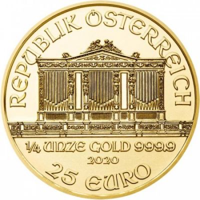 Zlatá mince Vídeňští filharmonici 2023 - 1/4 oz