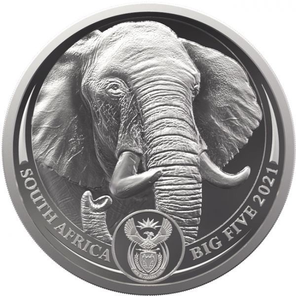 Platinová mince: Velká pětka  Slon 1 Oz PP