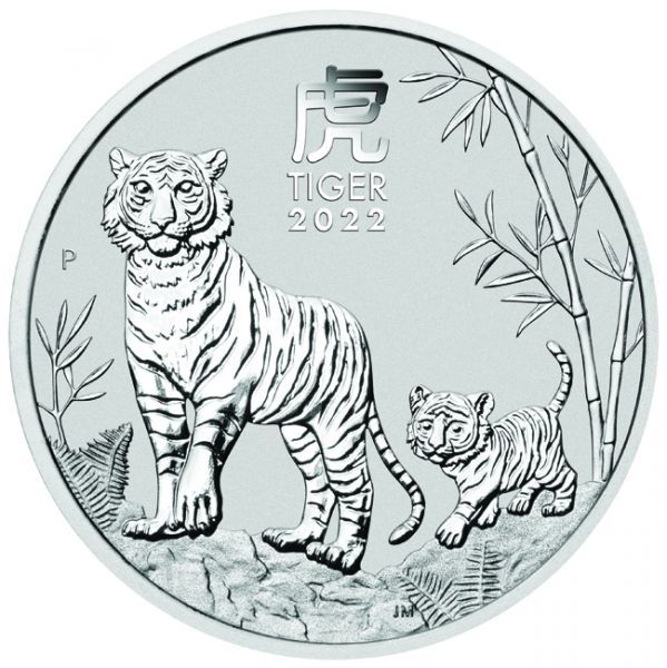 Stříbrná mince Rok Tygra 1 Oz 2022 