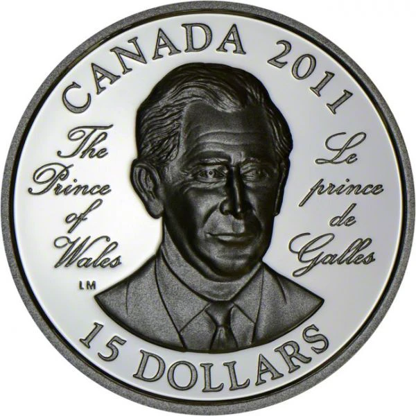15 dolar Stříbrná mince Princ Charles (s ultra vysokým reliéfem) PL