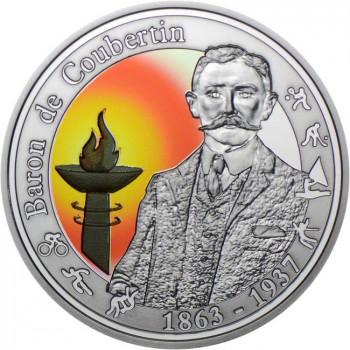 10 Euro Stříbrná mince Baron Pierre de Coubertin PP