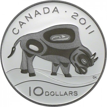 10 dolar Stříbrná mince Bizon PP