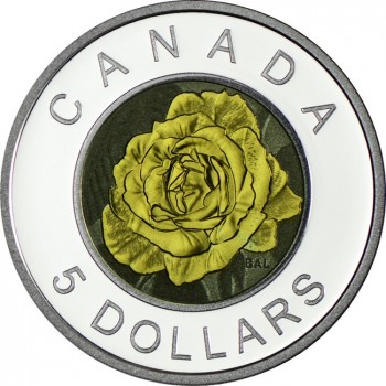 5 dolar Stříbrná mince Kanadské květiny - Růže PP