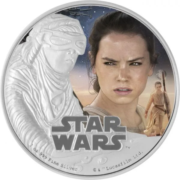 Hvězdné války - Rey, 1 oz stříbra