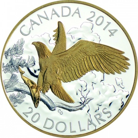 20 dolar Stříbrná mince Orel bělohlavý PP
