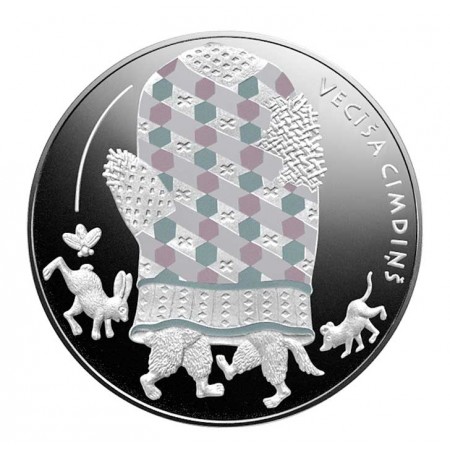 5 Euro Stříbrná mince Pohádky - Stará rukavice PP