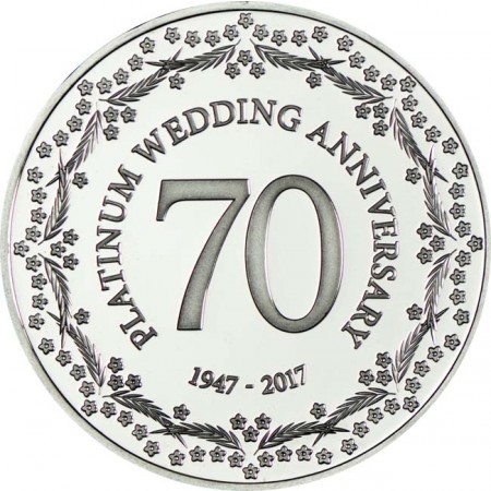 5 libra Stříbrná mince Platinová svatba