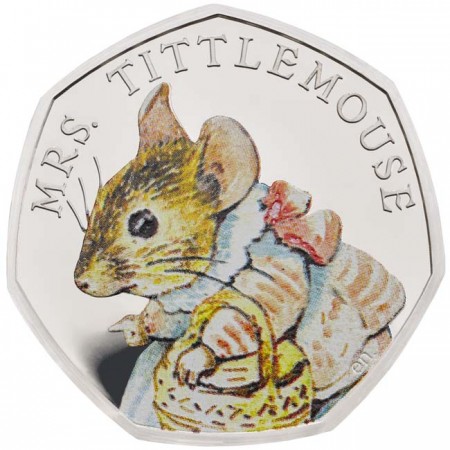 Mrs. Tittlemouse 2018, stříbrná mince