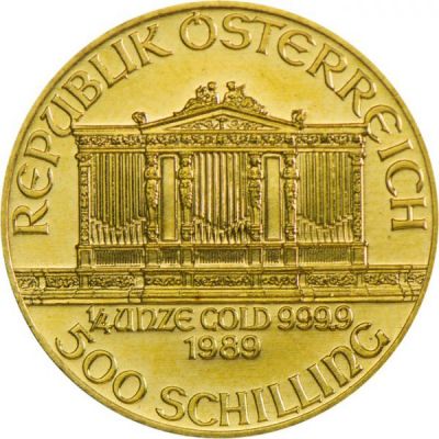 Gold coin Wiener Philharmoniker 1/4Ounce