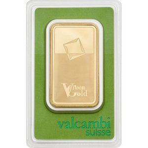 Zlatý slitek Valcambi 100 g - Zelené zlato
