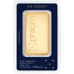 Gold Bar Philoro 100 g