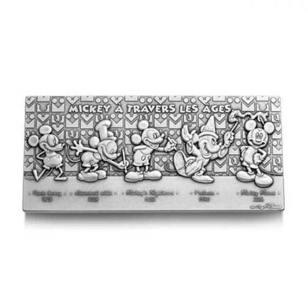 Micky v průběhu času, bronzová medaile v etuji, 350 g