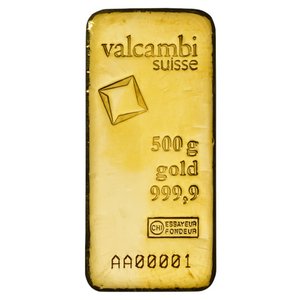 Gold bar Valcambi 500 g