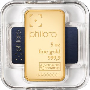 Zlatý slitek Philoro 5 Oz  