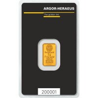 Zlatý slitek Argor Heraeus 2 g - Kinebar