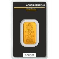 Zlatý slitek Argor Heraeus 10 g  - Kinebar