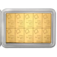 Zlatý slitek Valcambi 10x1/10 Oz Combibar 