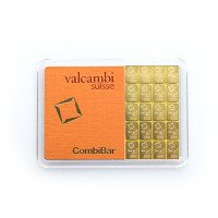 Zlatý slitek Valcambi 20x1g Combibar 
