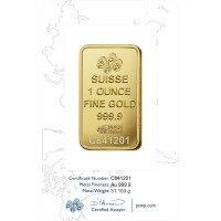 Zlatý slitek PAMP Růže, 1 oz