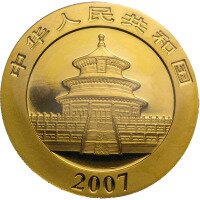 Zlatá mince Panda 1 Oz - 2007
