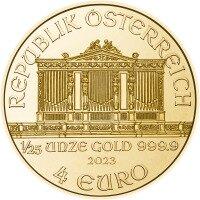 Gold coin Wiener Philharmoniker 1/25 Ounce 