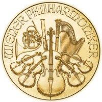 Gold coin Wiener Philharmoniker 1/25 Ounce 