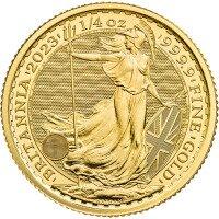 Zlatá mince Británie Charles III 2023 - 1/4 Oz