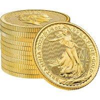 Zlatá mince Británie Charles III 2023 - 1/4 Oz