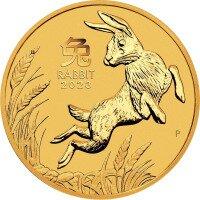 Zlatá mince Lunární série - Rok Králíka 1/20 Oz 2023