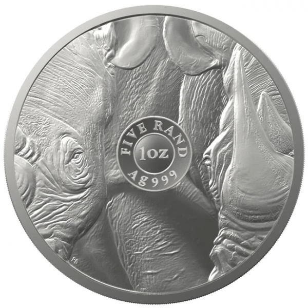 Big Five II - Nosorožec 2022, stříbrná mince v blistru, 1 oz
