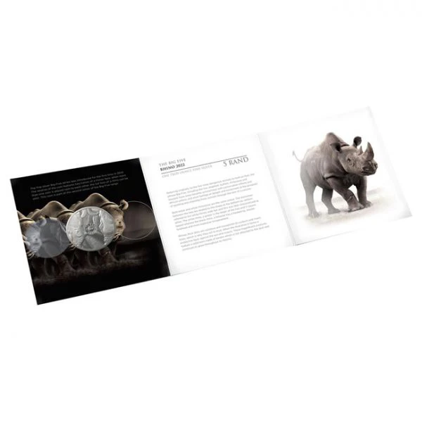 Big Five II - Nosorožec 2022, stříbrná mince v blistru, 1 oz