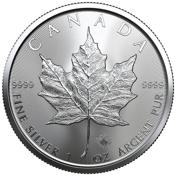Silver Coin Maple Leaf 1 Ounce, different years