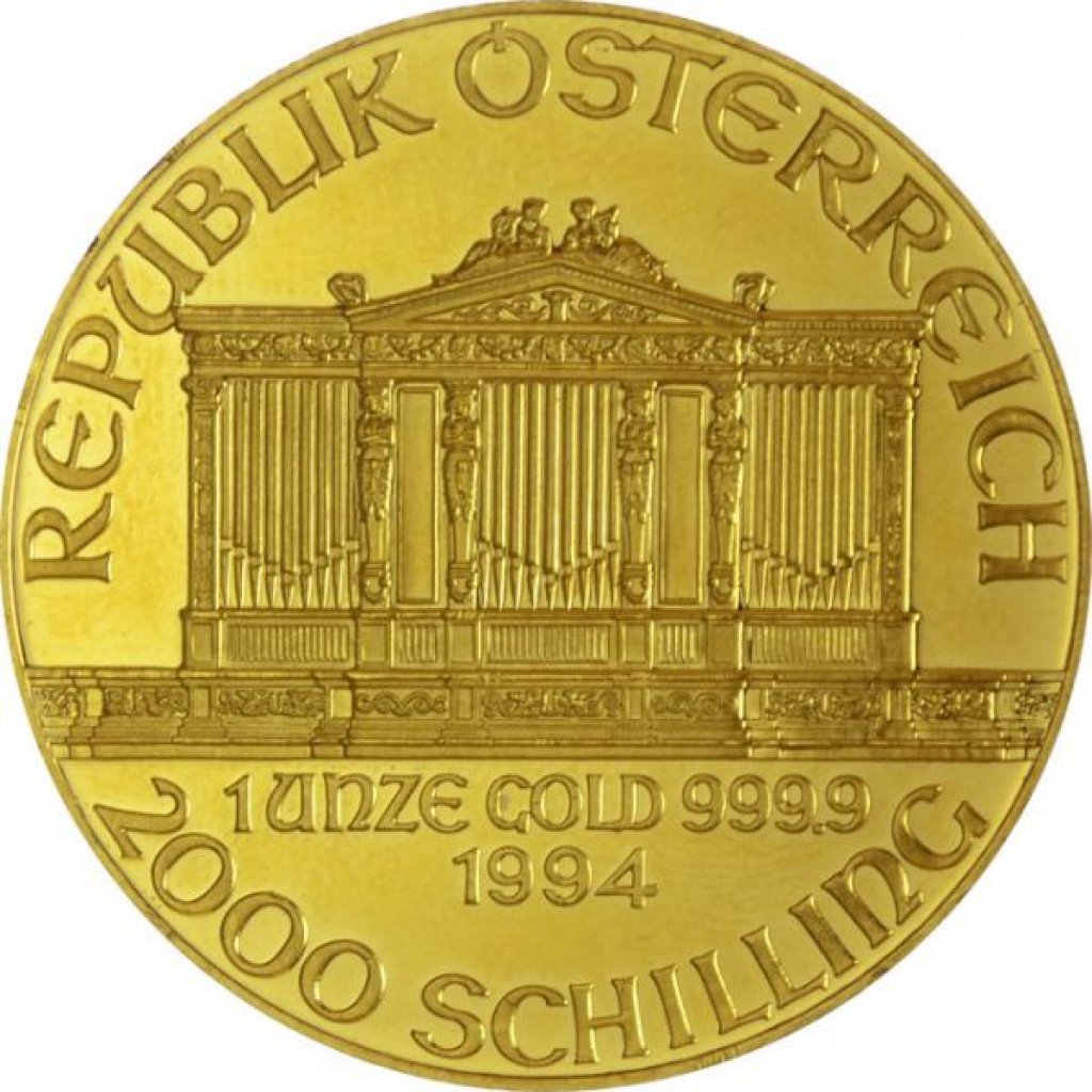 Gold coin Wiener Philharmoniker 1 Ounce ATS