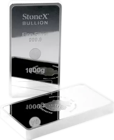 Stříbrná mince StoneX Bar, 1000 g