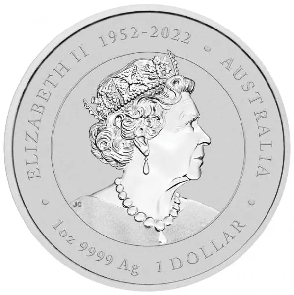 Lunární drak v barvě, mincovna Perth Mint, 1 oz stříbra