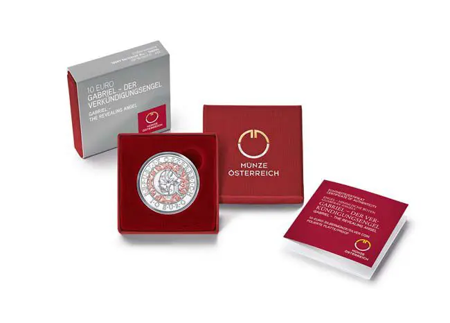 Stříbrná mince - Gabriel Anděl zvěstování