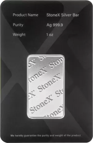 Stříbrný slitek StoneX Bullion, 1 oz