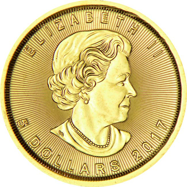 Zlatá mince Maple Leaf různé roky, 1/10 oz