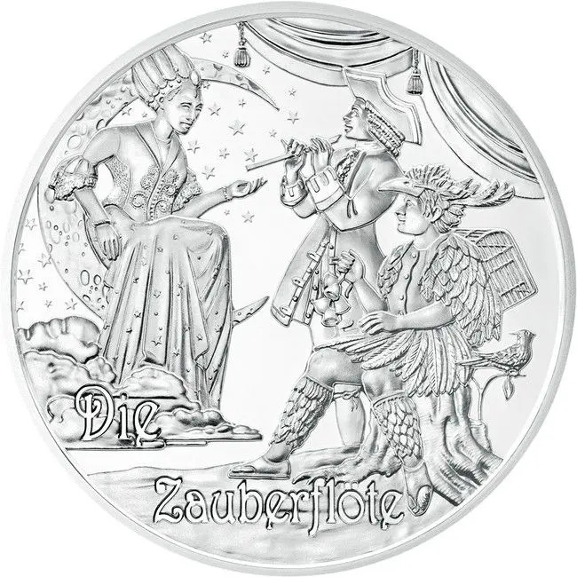 Wolfgang Amadeus Mozart - Mýtus 2016, stříbrná mince v etuji, 20 g