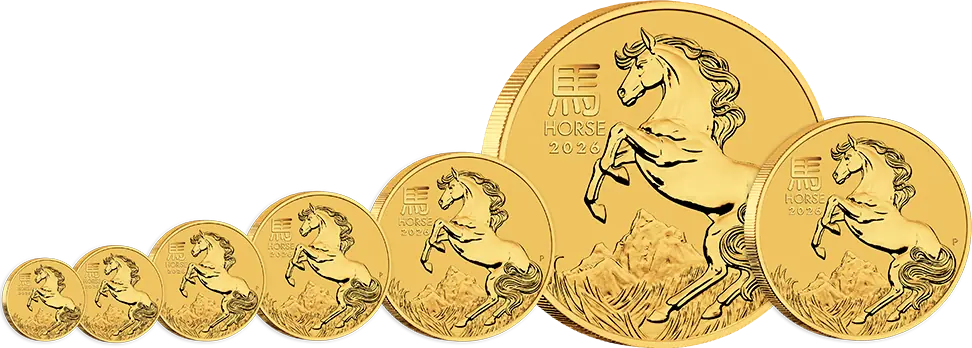 Zlatá mince Lunární série III - Rok Koně 2026, 1 oz