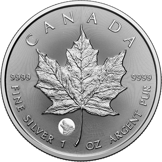 Treasured: Maple Leaf 2026 - Vlk (Privy Mark), stříbrná mince v blistru, 1 oz