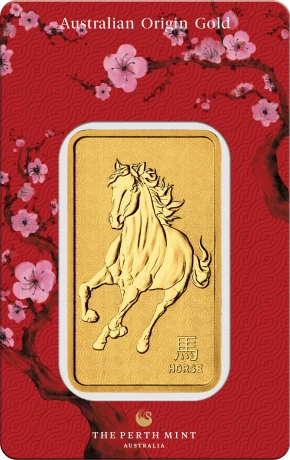 Zlatý slitek Perth Mint - Rok koně 2026, 1 oz
