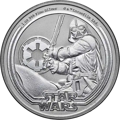 Stříbrná mince Star Wars Darth Vader 2026, 1 oz