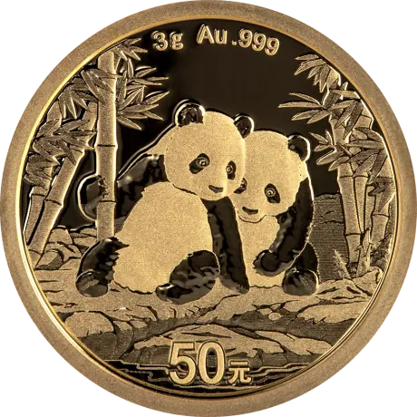 Zlatá mince Panda 3 g - 2026