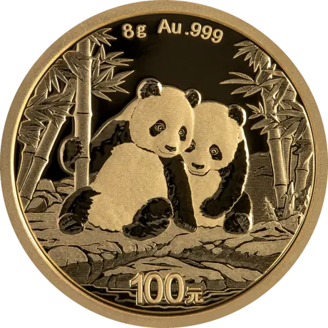 Zlatá mince Panda 8 g - 2026